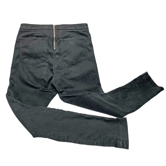 J Crew Dannie Black Cotton Blend‎ Rear Zip Slim Fit Pants - Picture 10 of 10